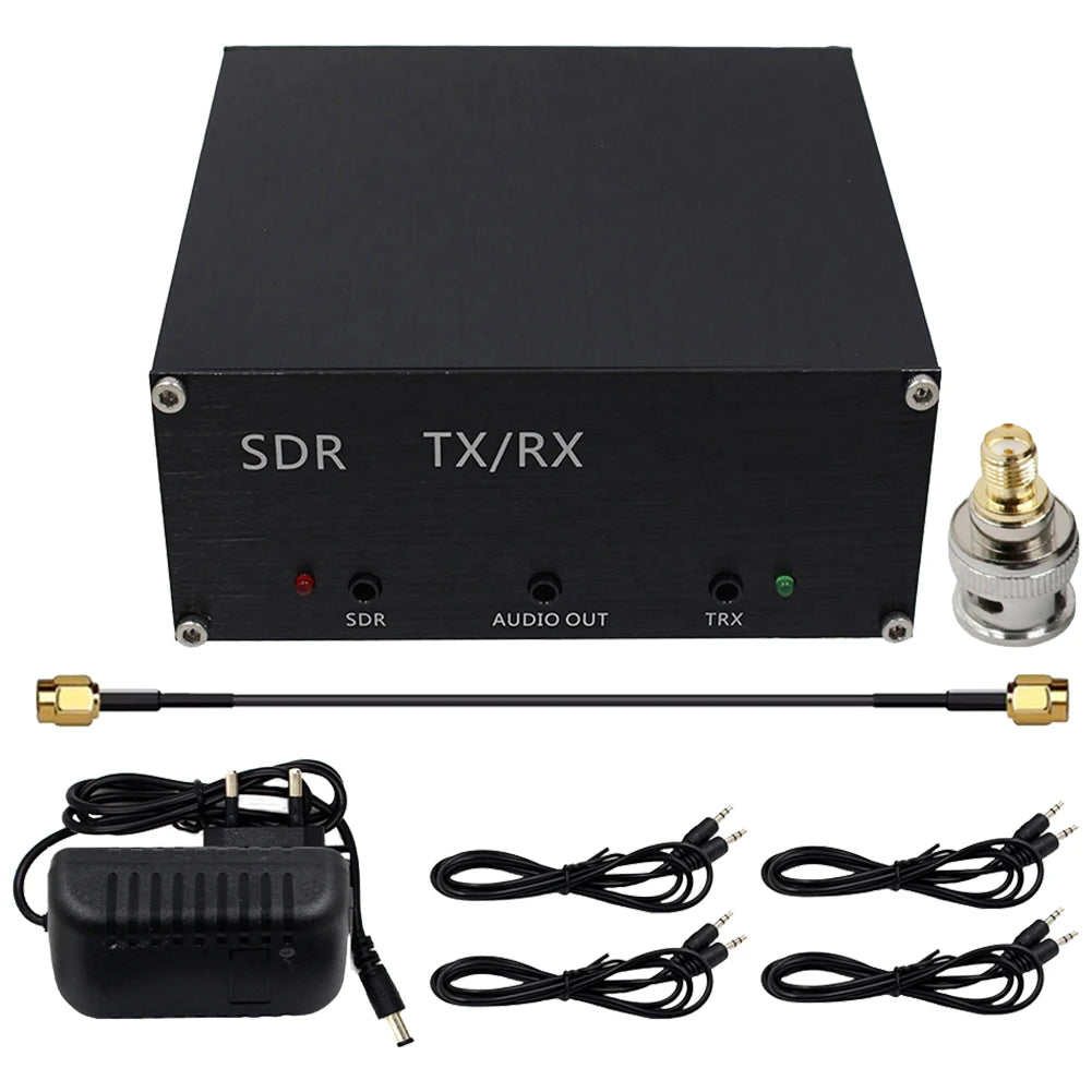 DC 160MHz 100W Portable SDR Transceivers with Host Power Cord Antenna Sharer TR Switch Box Practical Signal Equipment Accessory