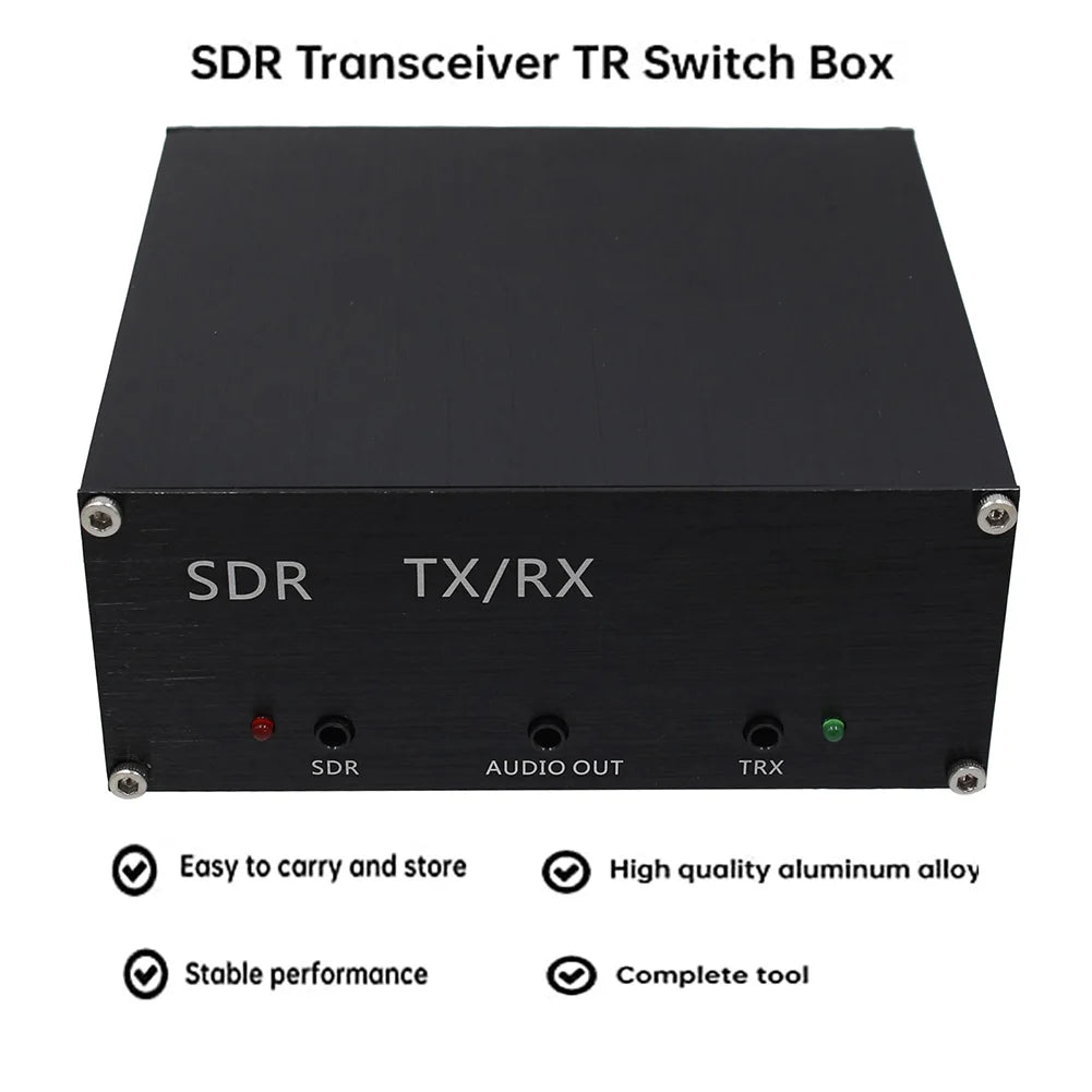 DC 160MHz 100W Portable SDR Transceivers with Host Power Cord Antenna Sharer TR Switch Box Practical Signal Equipment Accessory