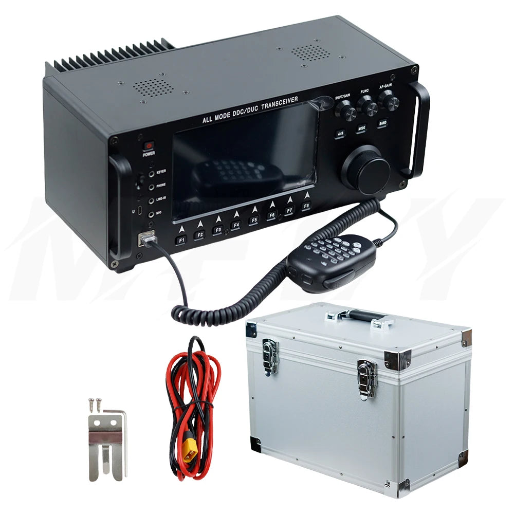 RS-998 100W HF+UV Transceiver with 7In Touch Screen All Mode DDC/DUC Transceiver Shortwave Mobile Radio SDR Transceiver