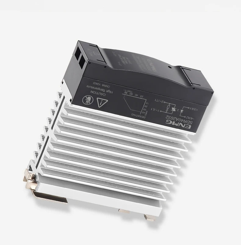 ENMG SDR25A2032 Solid State Relay SSR 25A 5/12/24VDC Control 220VAC Load DIN Rail Mount Optocoupler Isolation Enhanced Heat Diss