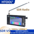 HTOOL SDR Radio Shortwave DSP Digital FM Radio Receiver Tranceiver SDR DSP Demodulation Color Display