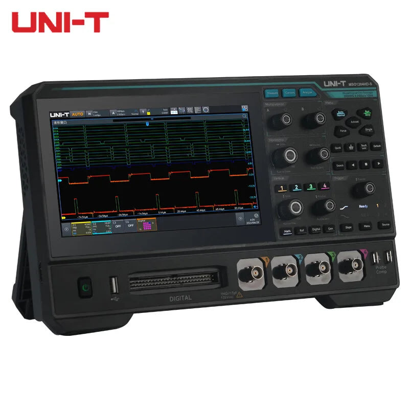 UNI-T MSO1000HD-S 12bit High-Res Oscilloscope | 150M/250MHz 4CH 2.5GSa/s | Bode plot Analyzer&CAN-FD, LIN, UART,I2C,SPI Decoding