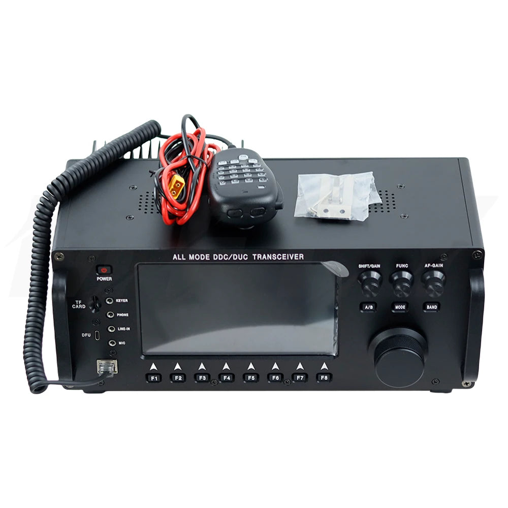 RS-998 100W HF+UV Transceiver with 7In Touch Screen All Mode DDC/DUC Transceiver Shortwave Mobile Radio SDR Transceiver