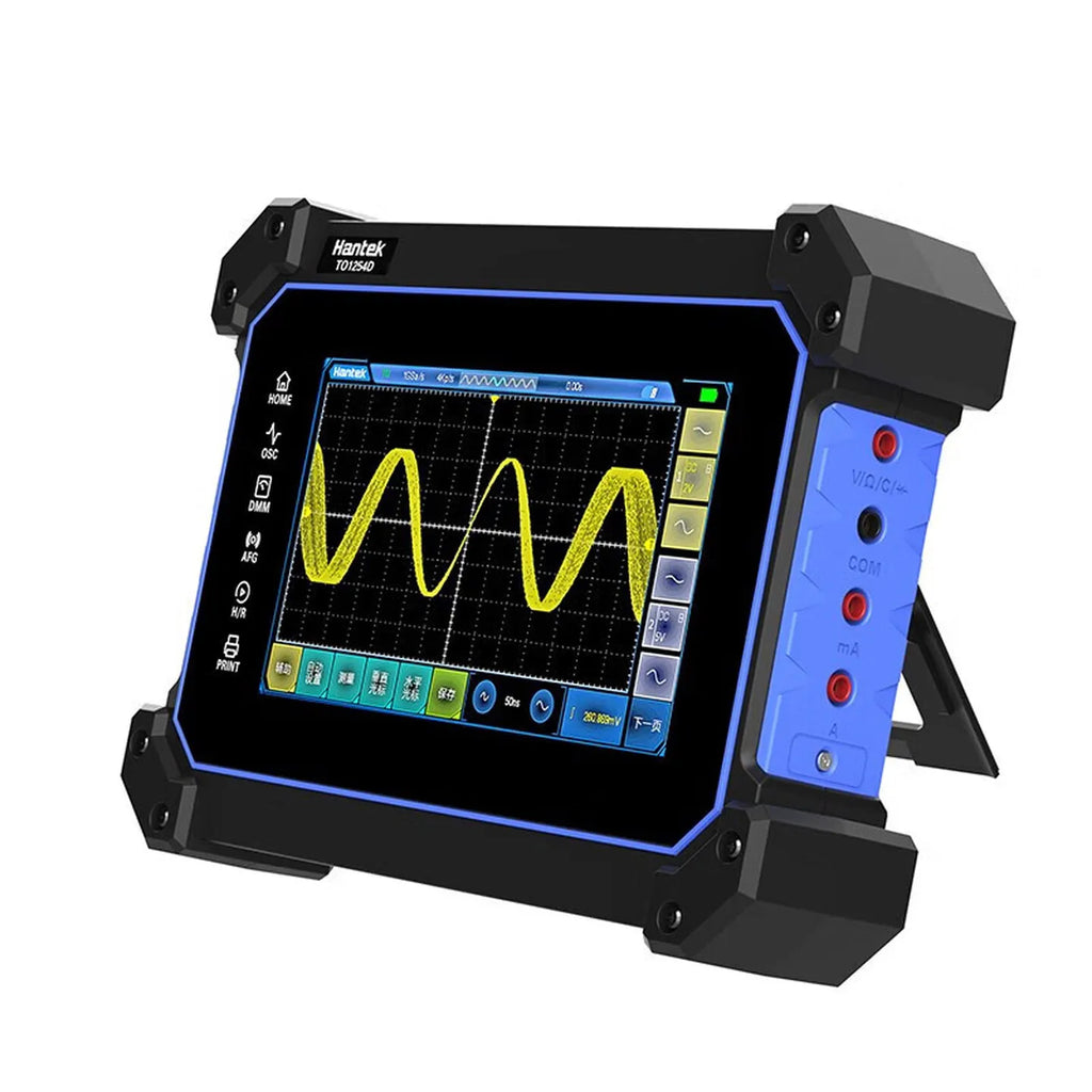 Hantek Office Store TO1254D Touch Screen Digital Oscilloscope 4 Channels USB Oscilloscopes Signal Generator Multimeter Tester