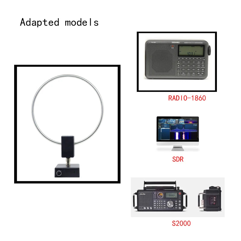 GA450 Loop Antenna SDR Short Medium Wave HF Radio VOA Antenna SW 2.30-30MHz MW 522-1710KHz For Malachite SDR radio Tescun