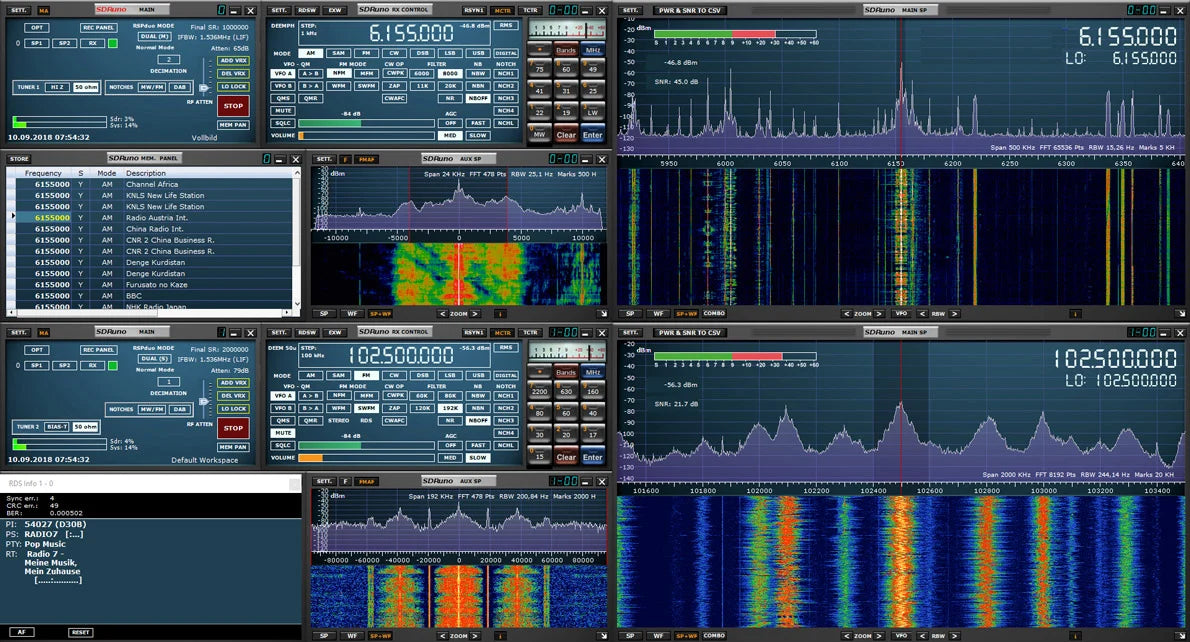 10KHz-2GHz Wideband 14bit  Software Defined Radios SDR Receiver compatible with SDRplay  driver & software with TCXO LNA