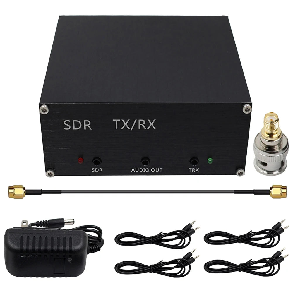 DC 160MHz 100W Portable SDR Transceivers with Host Power Cord Antenna Sharer TR Switch Box Practical Signal Equipment Accessory