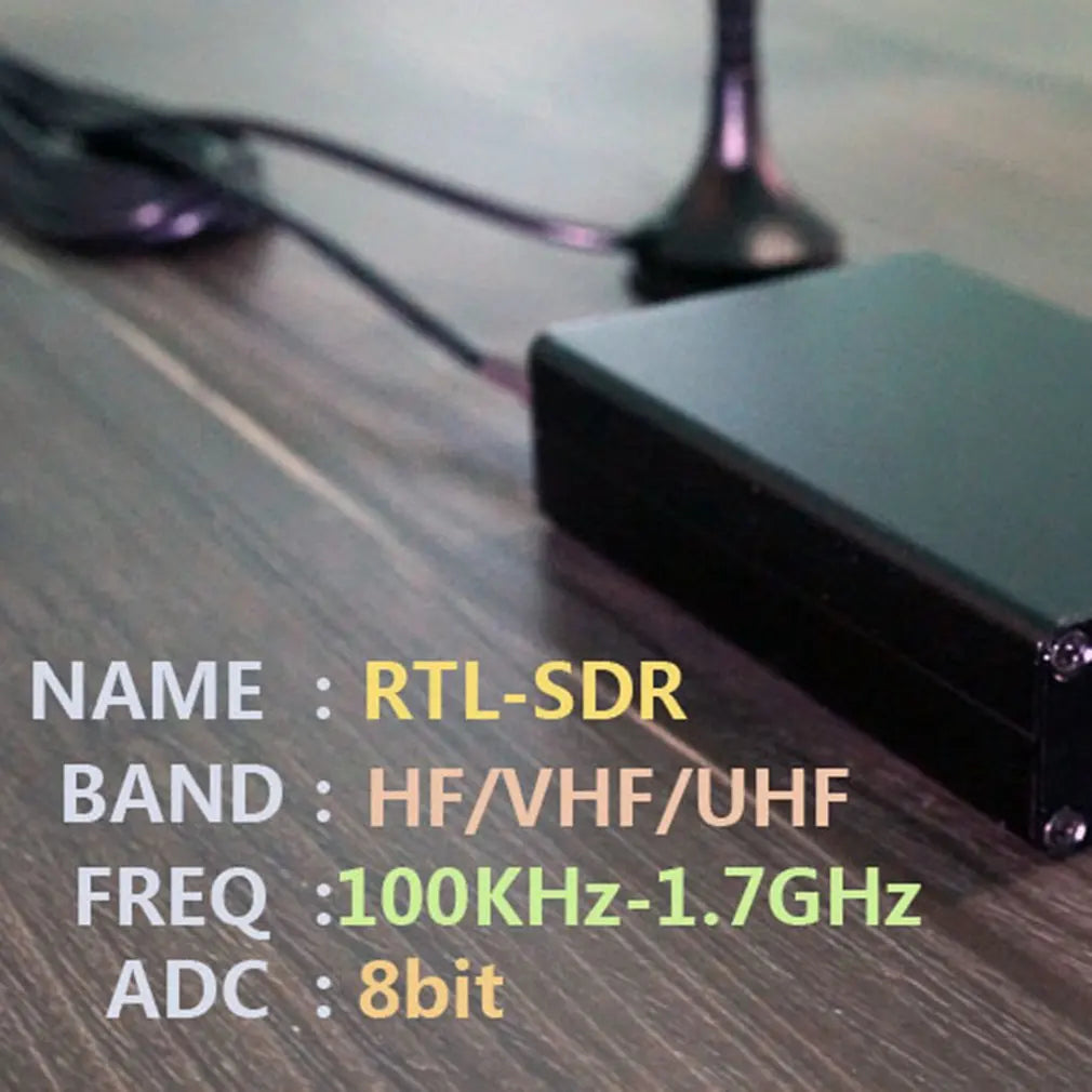 RTL-SDR RTL2832U+R820T2 Radio Receiver 100KHz-1.7GHz Full Band UV RTL-SDR USB Tuner Receiver Wholesale Dropshipping Hot