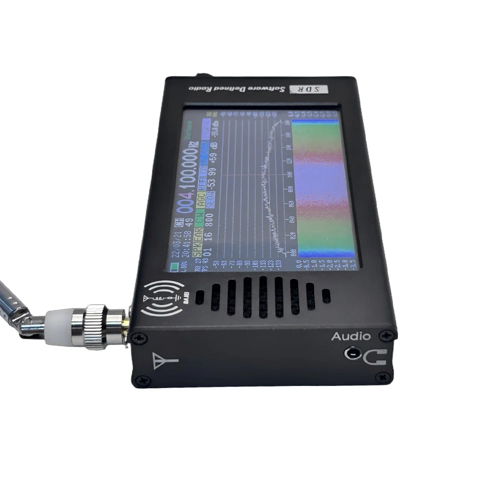HTOOL SDR Radio Shortwave DSP Digital FM Radio Receiver Tranceiver SDR DSP Demodulation Color Display