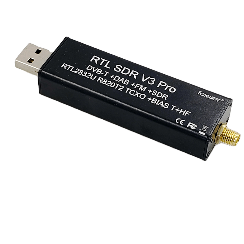 RTL SDR receiver V3 Pro  with chipset RTL2832-RTL2832U R820t2 for Ham radio SDR  RTL   for 500 Khz-2 GHz UHF VHF HF AM FM