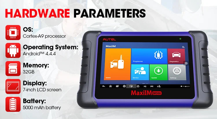 autel Im 508 Diagnosis and Programming Immobilizer Keys Car Range Rover Key Programmer Immo Auto Scanner Diagnostic Tool