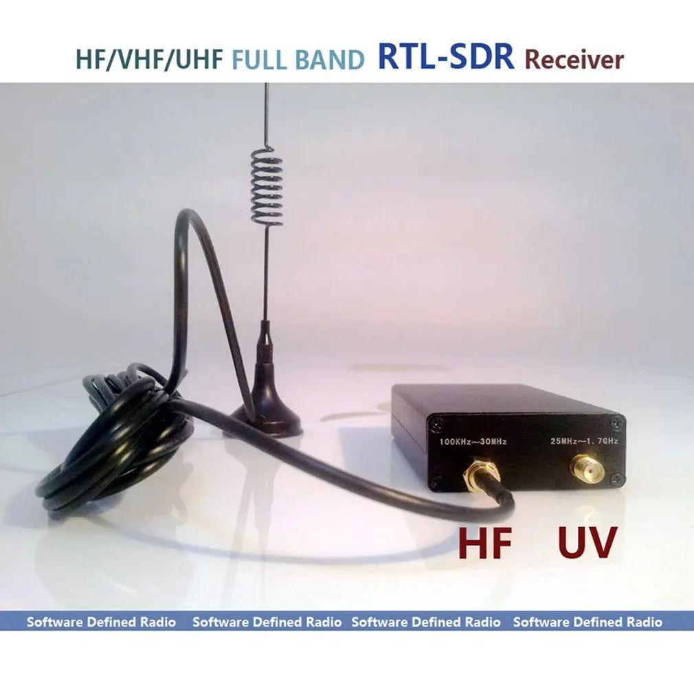 RTL-SDR RTL2832U+R820T2 Radio Receiver 100KHz-1.7GHz Full Band UV RTL-SDR USB Tuner Receiver Wholesale Dropshipping Hot