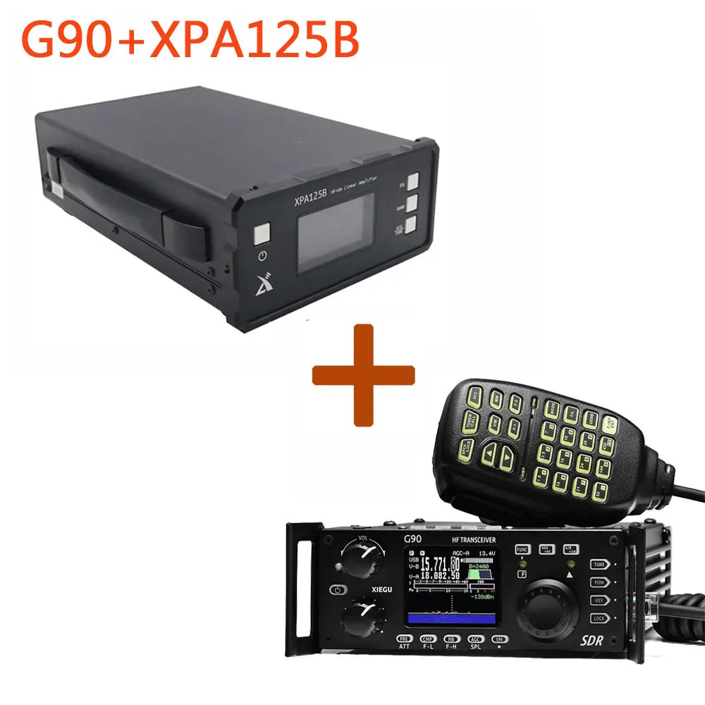 Xiegu g90 Radio Transceptor Combination 0.5-30Mhz SDR Transceiver With Xiegu G90 Cooling Fan G90 Bracket And XPA125b CE-19