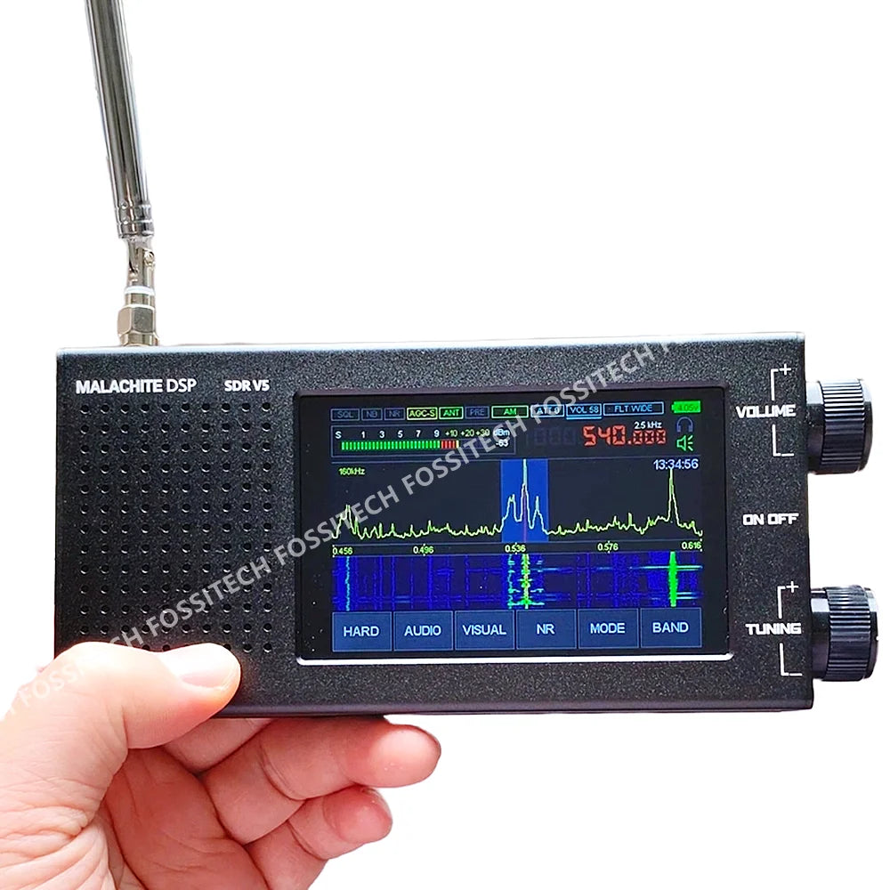 2025 NEW Malachite DSP V5 SDR Receiver 1.10D All-in-One Firmware Malahit Portable SDR Radio Receiver 10kHz~250MHz/400MHz~2GHz