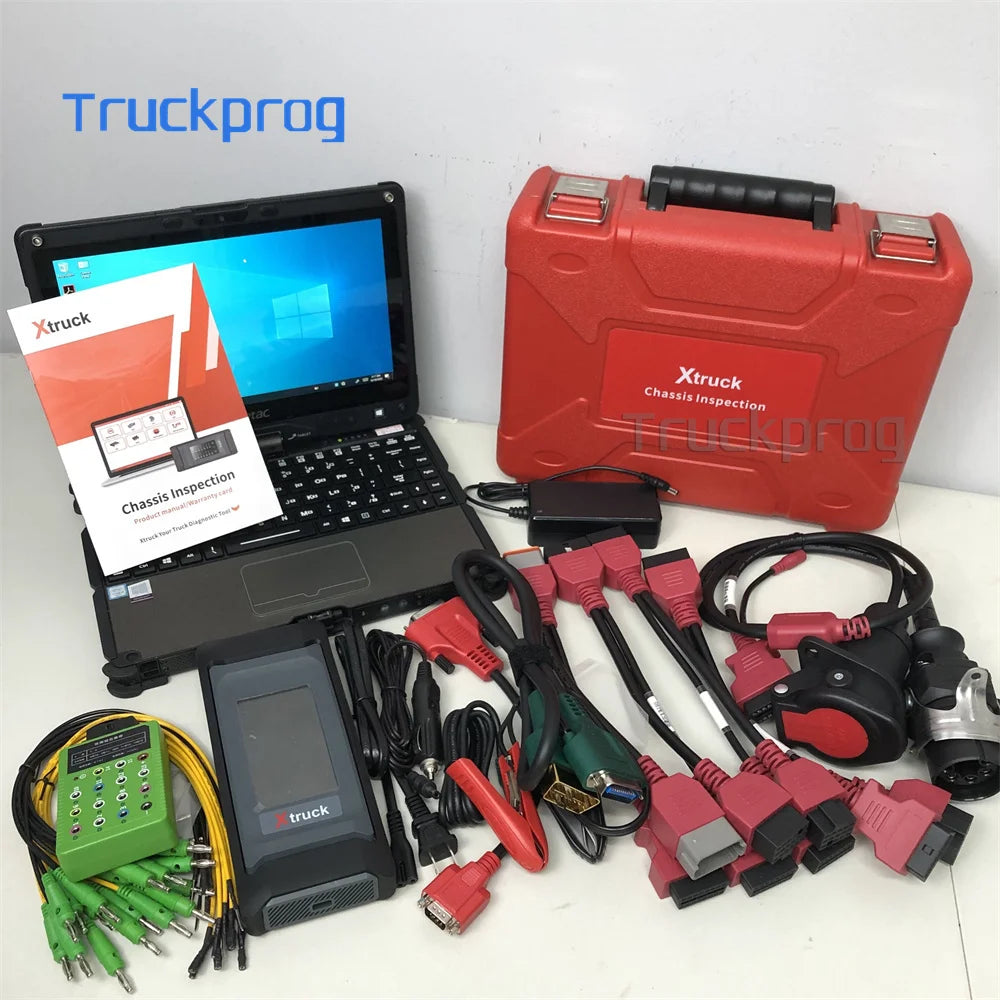 Xtruck Chassis Inspection Air Suspension Transmission Retarder ABS for ZF Testman Interface Getac Laptop Full Diagnostic Kit