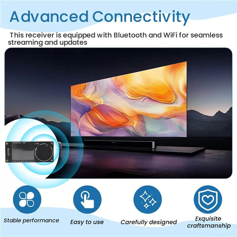 ATS25 Pro+ AIR Full Band Radio Receiver FM SW SSB MW LW AIR SDR Aviation Band Receiver Supports Bluetooth WIFI