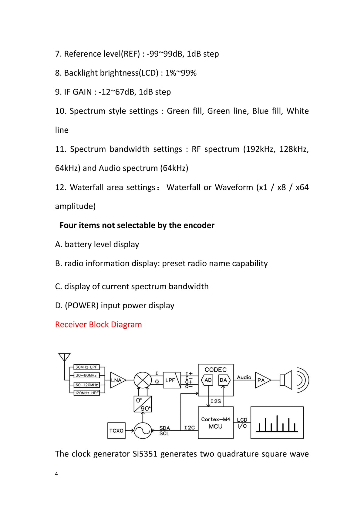 HTOOL SDR Radio Shortwave DSP Digital FM Radio Receiver Tranceiver SDR DSP Demodulation Color Display