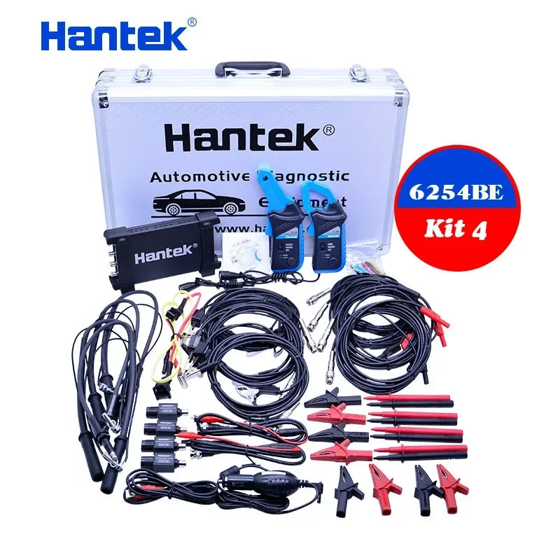 Hantek Portable PC USB digital Oscilloscope 4-channels Automotive diagnostic function Oscilloscope 6254BE Kit II Kit III Kit IV