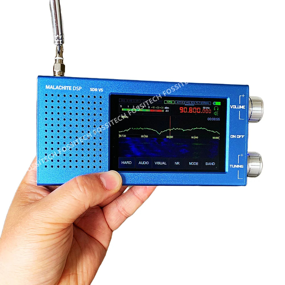 2025 NEW Malachite DSP V5 SDR Receiver 1.10D All-in-One Firmware Malahit Portable SDR Radio Receiver 10kHz~250MHz/400MHz~2GHz