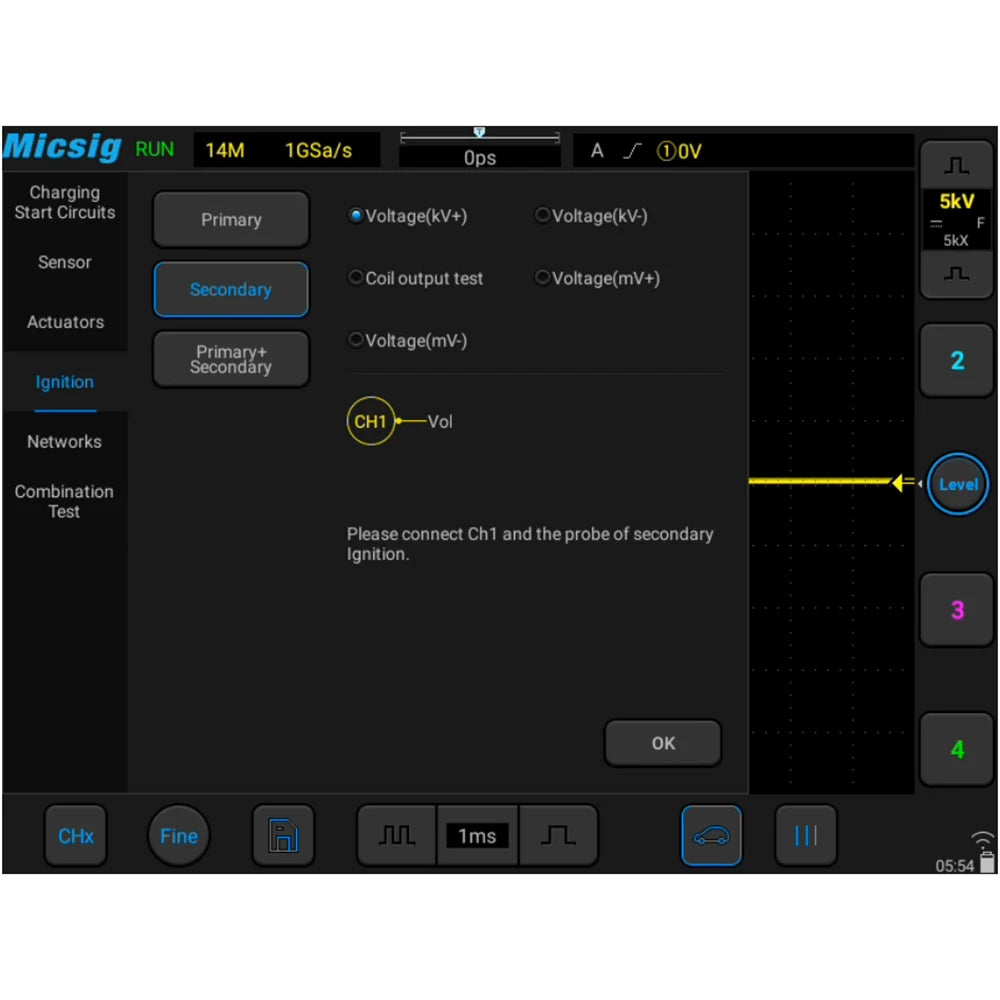 Micsig SATO1004 Digital Tablet Oscilloscope 100MHz 4CH handheld oscilloscope automotive oscilloscope osciloscopio STO1004 Kit
