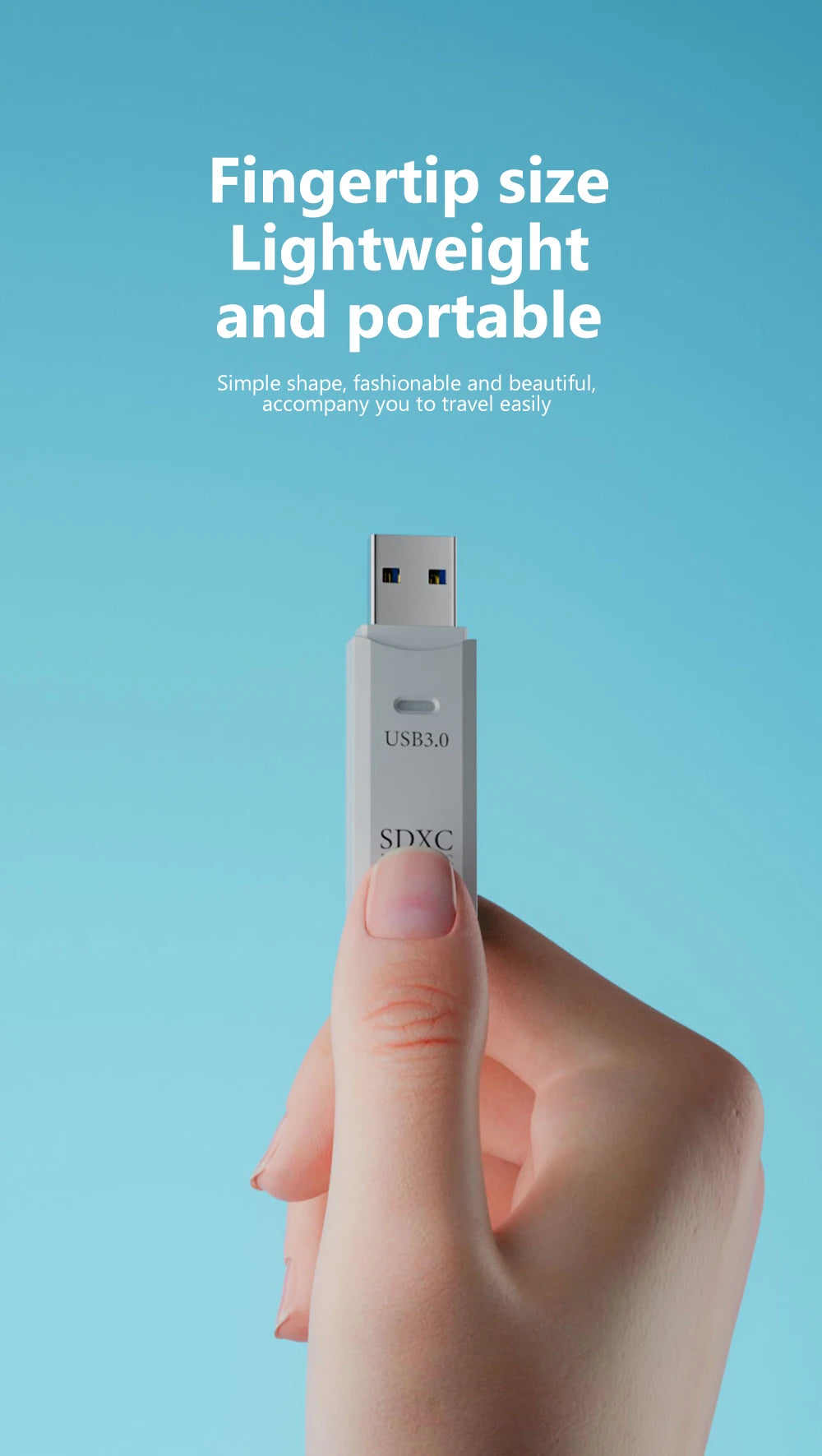 2 in 1 USB 3.0 Card Reader Micro TF sd card Reader USB adapter High Speed Cardreader TF Memory card For PC Laptop Accessories