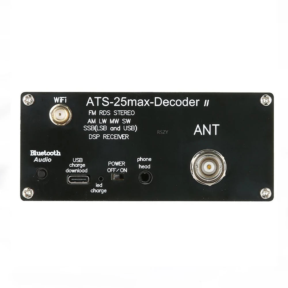 ATS25 Max Decoder II Bluetooth Version Second Generation Full Radio Receiver Si4732 SDR FM/AM/SW/SSB, CW & PSK/FT8 Receiver