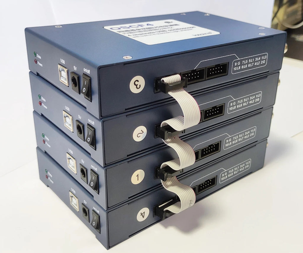 Professional Oscilloscope OSCF4, 5GS/s, 200MHz, 4-Channel / Multiple Devices 3 in 1 / Protocols Decoding / 8,12,16 channels
