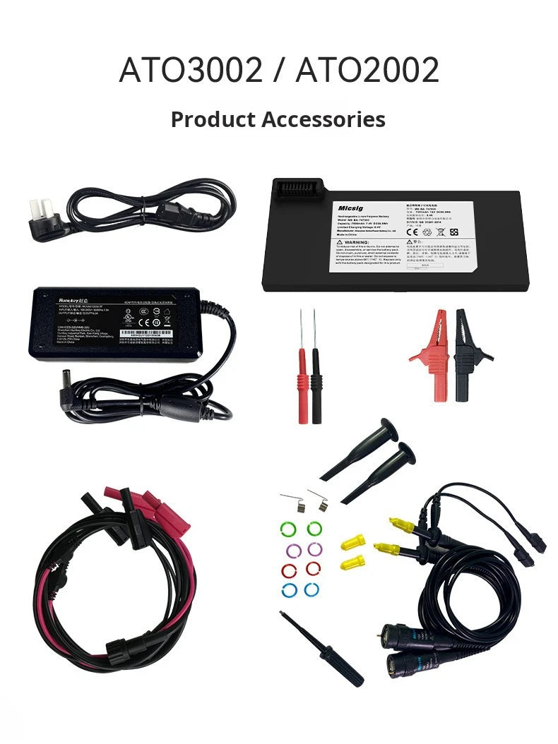 Micsig Automotive Oscilloscope Full Touchscreen Digital Tablet ATO Series1004 2002 3004 100/ 200 MHz 300MHz 2 Channels 4Channels