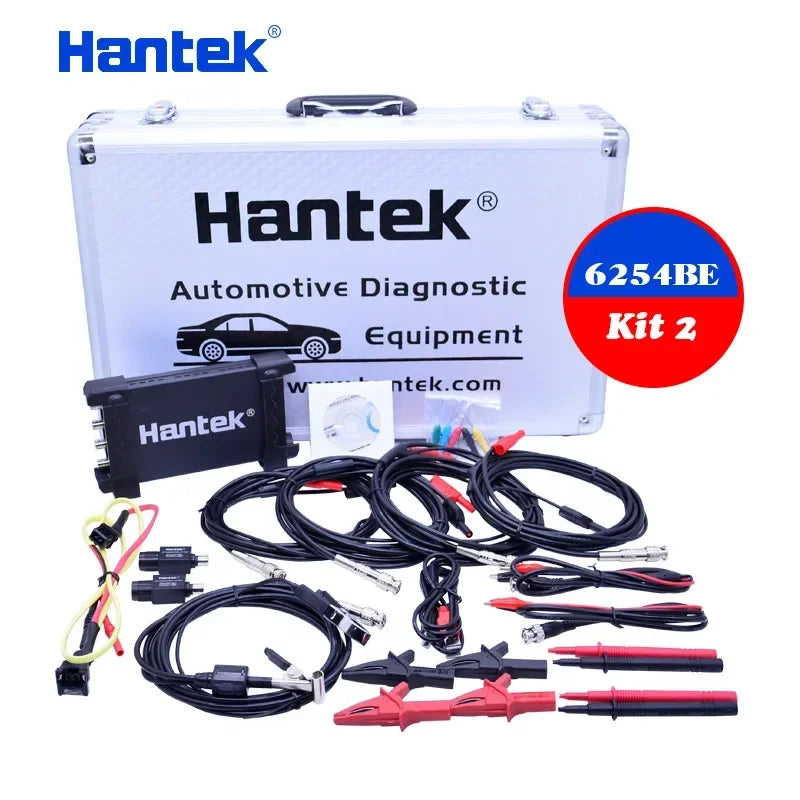 Hantek Portable PC USB digital Oscilloscope 4-channels Automotive diagnostic function Oscilloscope 6254BE Kit II Kit III Kit IV