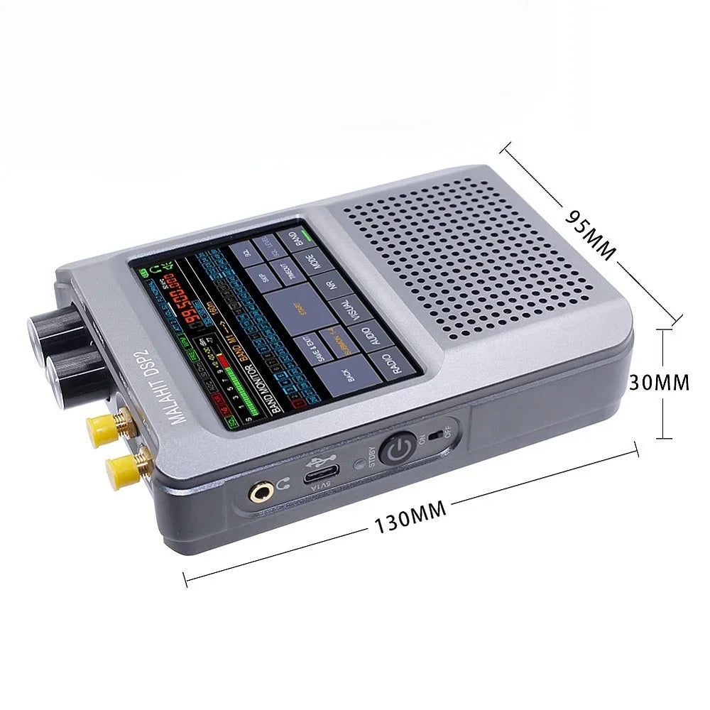 Upgraded Malahit-DSP2 Radio with Latest Firmware V2.40 SDR Malachite Receiver AM/SW/MW/FM Full-band 10KHz-2GHz