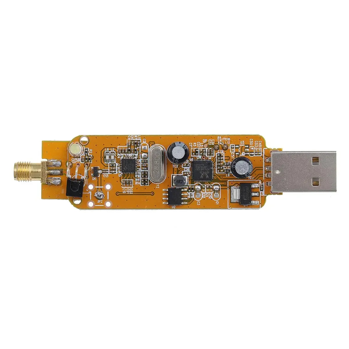 0.1MHz-1.7GHz TCXO RTL SDR Receiver R820t2 USB RTL-SDR Dongle with 0.5ppm TCXO SMA MJZSEE A300U Tester