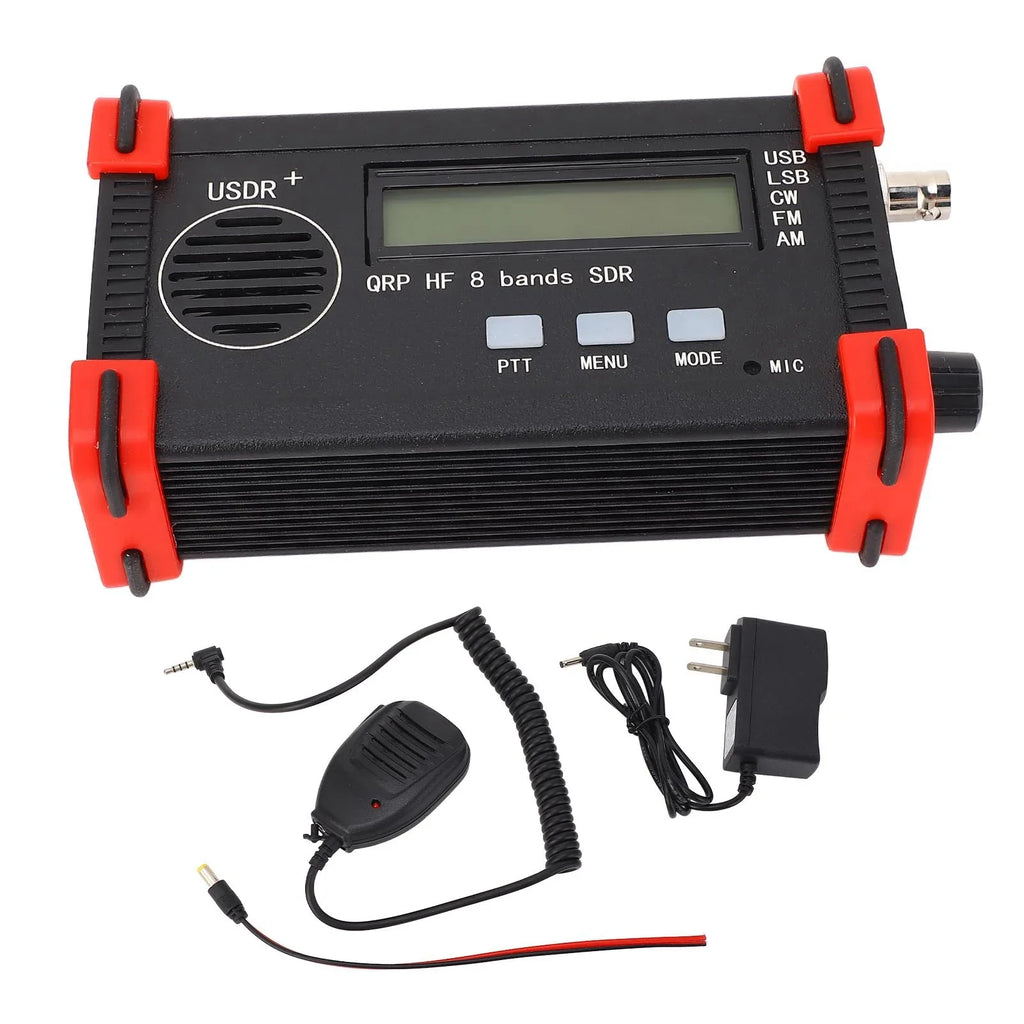 8 Band Shortwave Defined Radio Transceiver Shortwave USDX USDR HF QRP SSB CW SDR Transceiver AM FM Full Mode Radio Transceiver