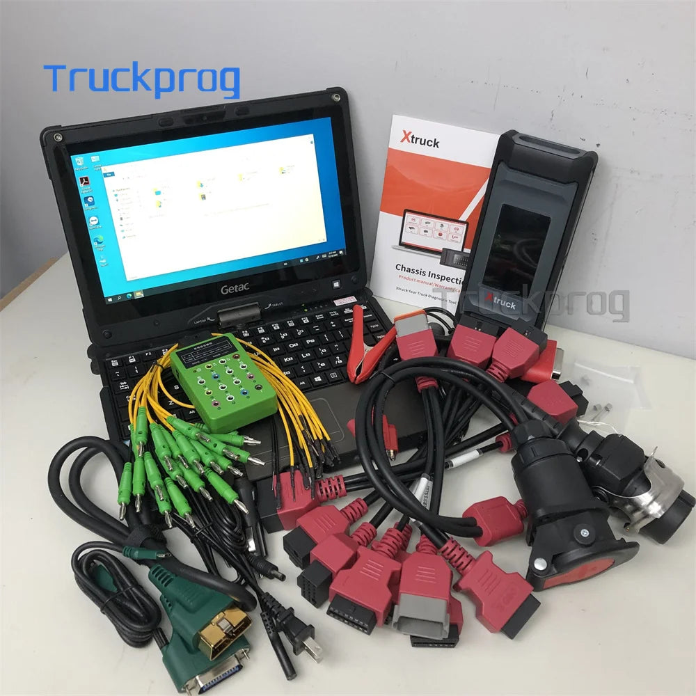 Xtruck Chassis Inspection Air Suspension Transmission Retarder ABS for ZF Testman Interface Getac Laptop Full Diagnostic Kit
