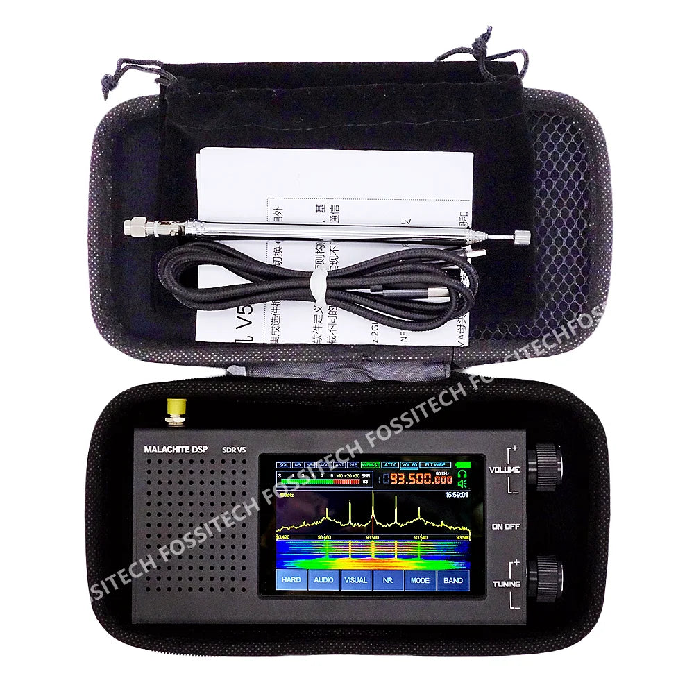 2025 NEW Malachite DSP V5 SDR Receiver 1.10D All-in-One Firmware Malahit Portable SDR Radio Receiver 10kHz~250MHz/400MHz~2GHz