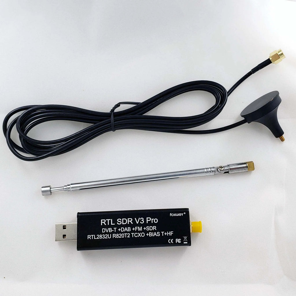 RTL SDR receiver V3 Pro  with chipset RTL2832-RTL2832U R820t2 for Ham radio SDR  RTL   for 500 Khz-2 GHz UHF VHF HF AM FM