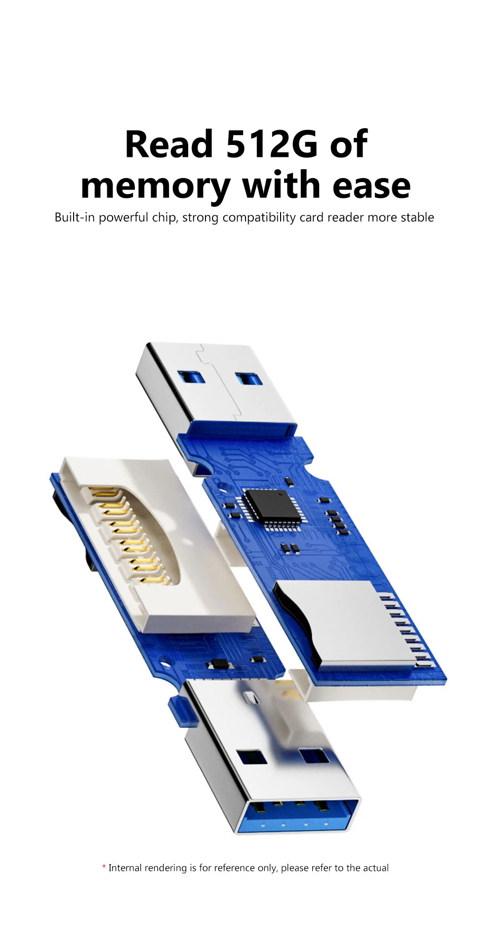 2 in 1 USB 3.0 Card Reader Micro TF sd card Reader USB adapter High Speed Cardreader TF Memory card For PC Laptop Accessories