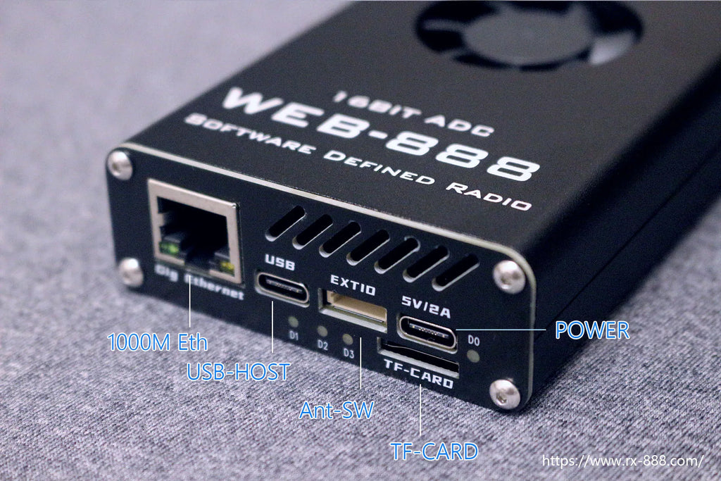 New Web-888 16bit ADC 62M bandwidth DDC Web SDR