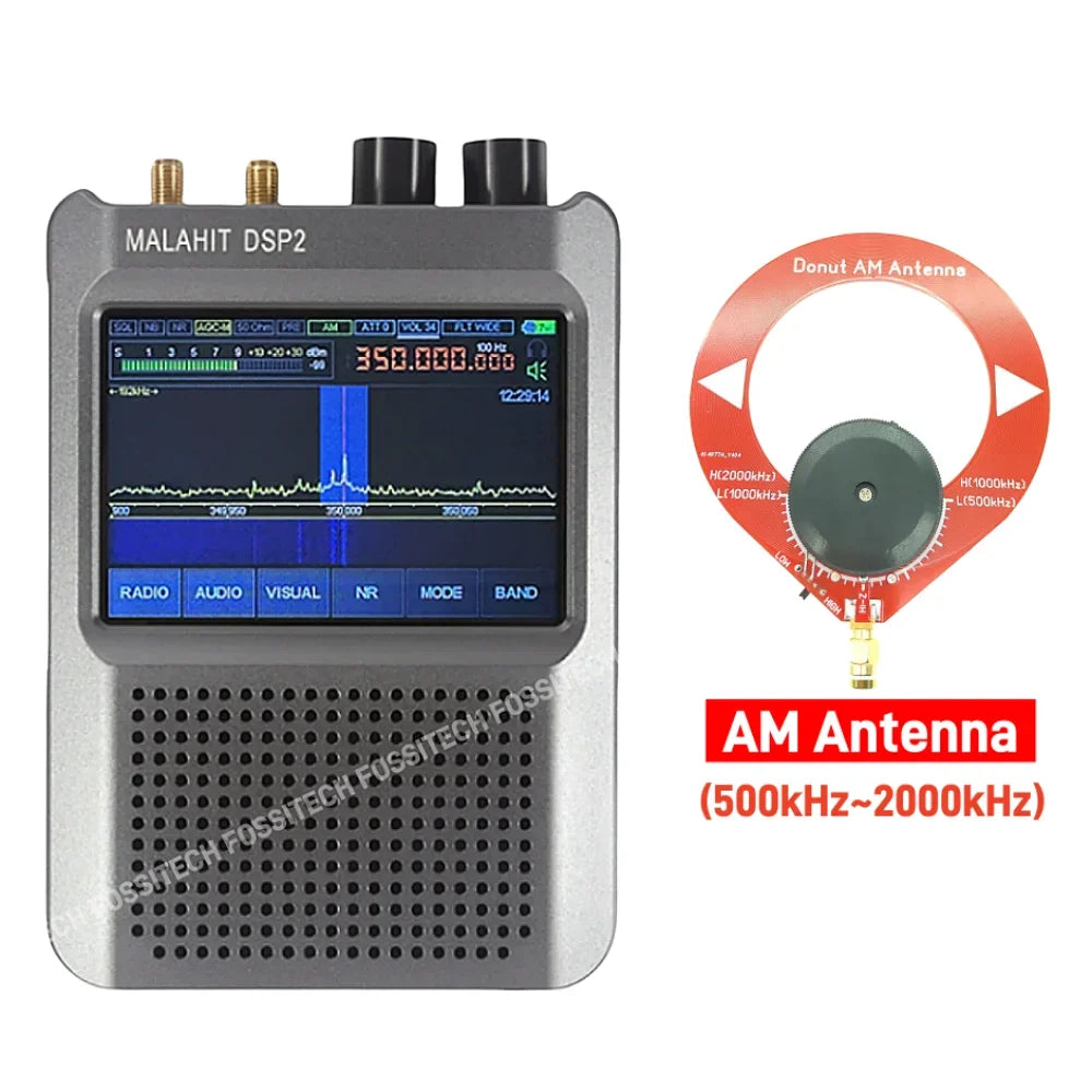 Upgraded Malahit-DSP2 Radio with Latest Firmware V2.40 SDR Malachite Receiver AM/SW/MW/FM Full-band 10KHz-2GHz
