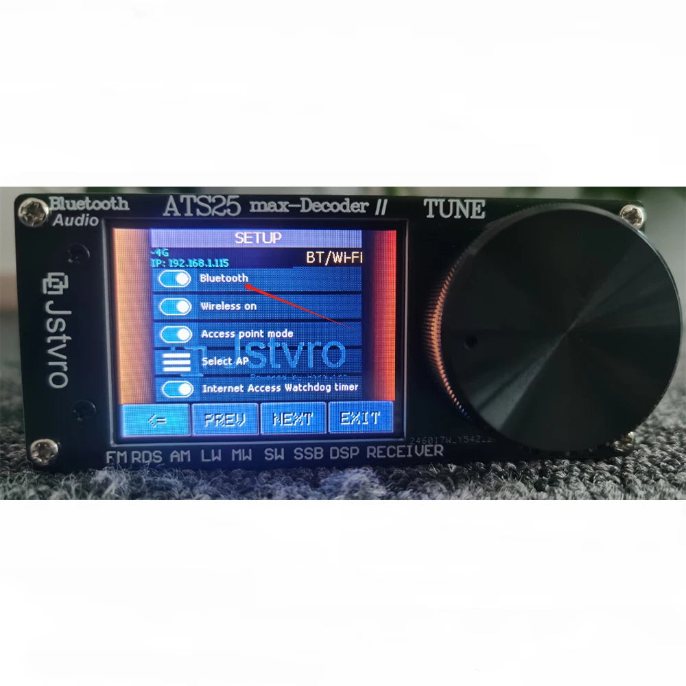 ATS25 Max Decoder II Bluetooth Version Second Generation Full Radio Receiver Si4732 SDR FM/AM/SW/SSB, CW & PSK/FT8 Receiver