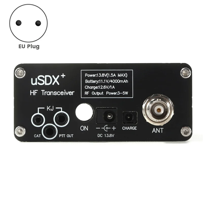 HOT USDR USDX+Plus V2 8-Band SDR Transceiver HF SSB QRP LCD with Display Speaker Microphone HF Transceiver with EU Plug