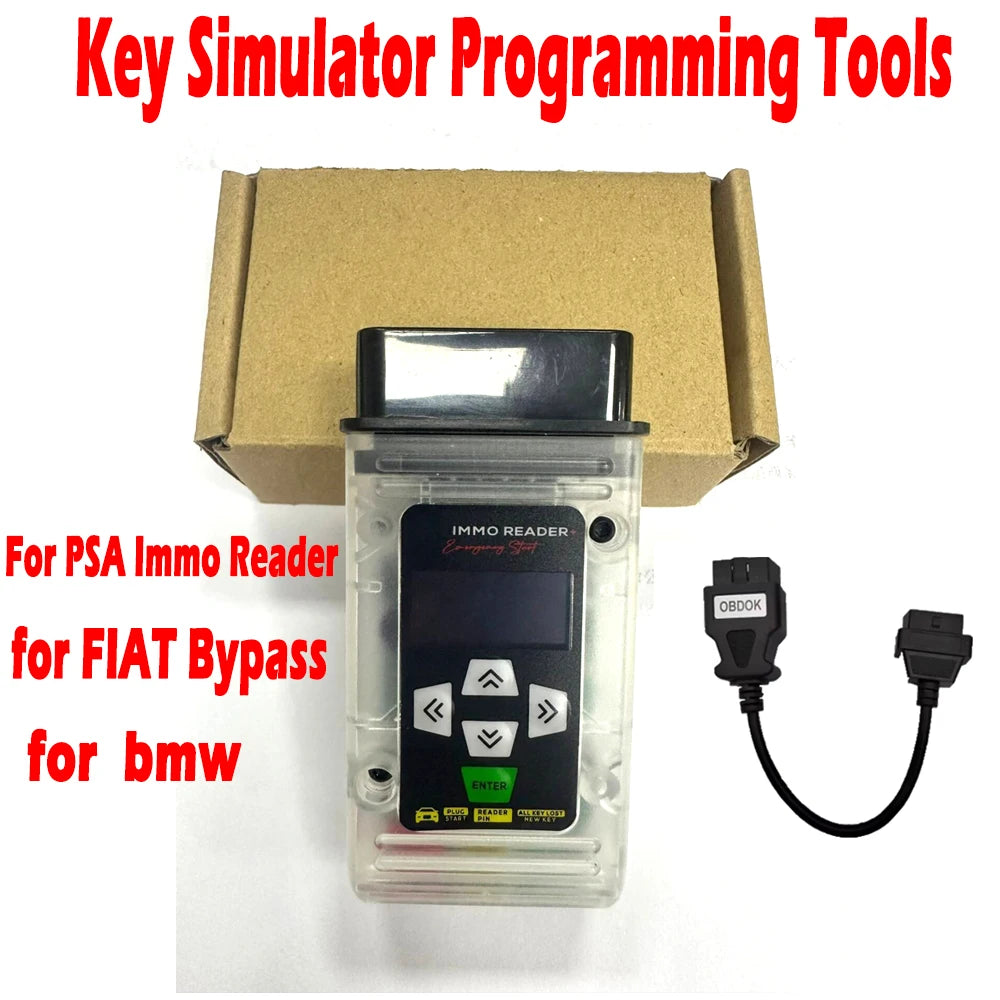 3 IN 1 Emergency Start Bypass for Fiat  IMMO Tool Key for PSA Pin Code Reader Simulator Caculator Programming Emulator Program