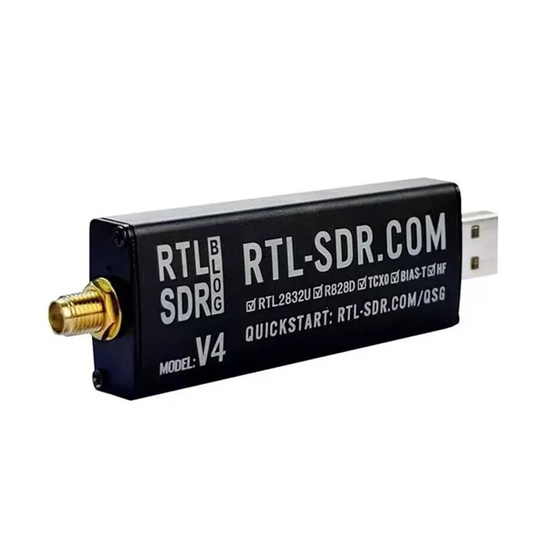 Abzw For RTL-SDR Blog RTL SDR V4 R828D RTL2832U 1PPM TCXO SMA Rtlsdr Software Defined Radio (Dongle Only)