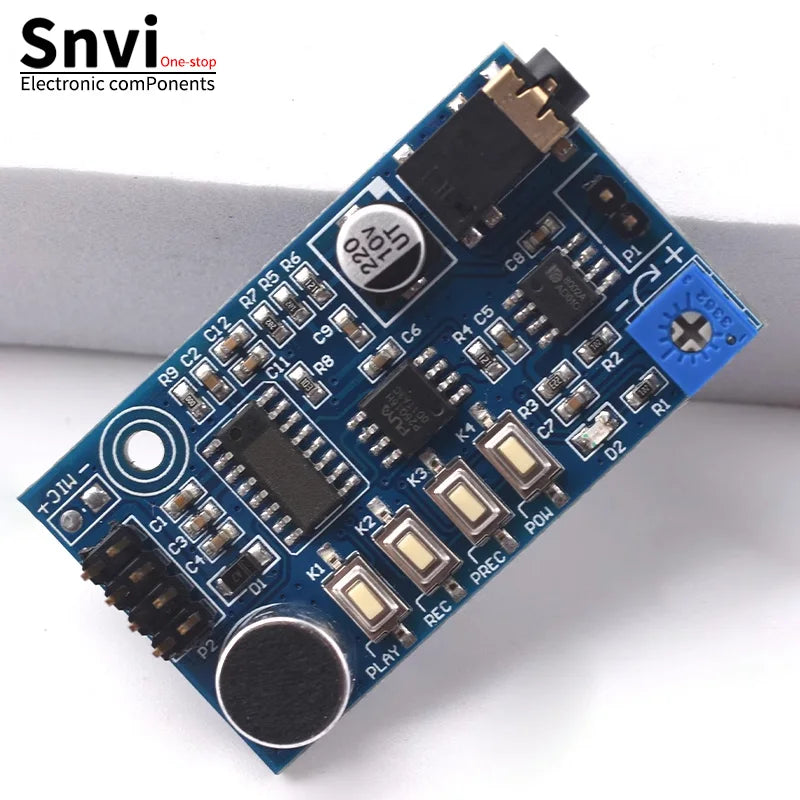 SR1 Recording & Voice Module - Integrated Amplifier, Loudspeaker & Megaphone, Outperforming ISD1820 Record-Playback Module