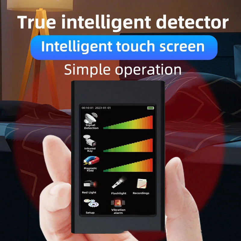 T68 Anti Surveillance Intelligent Detector Infrared Hotel Camera Detector Vibration Burglar Alarm Vehicle GPS Detection