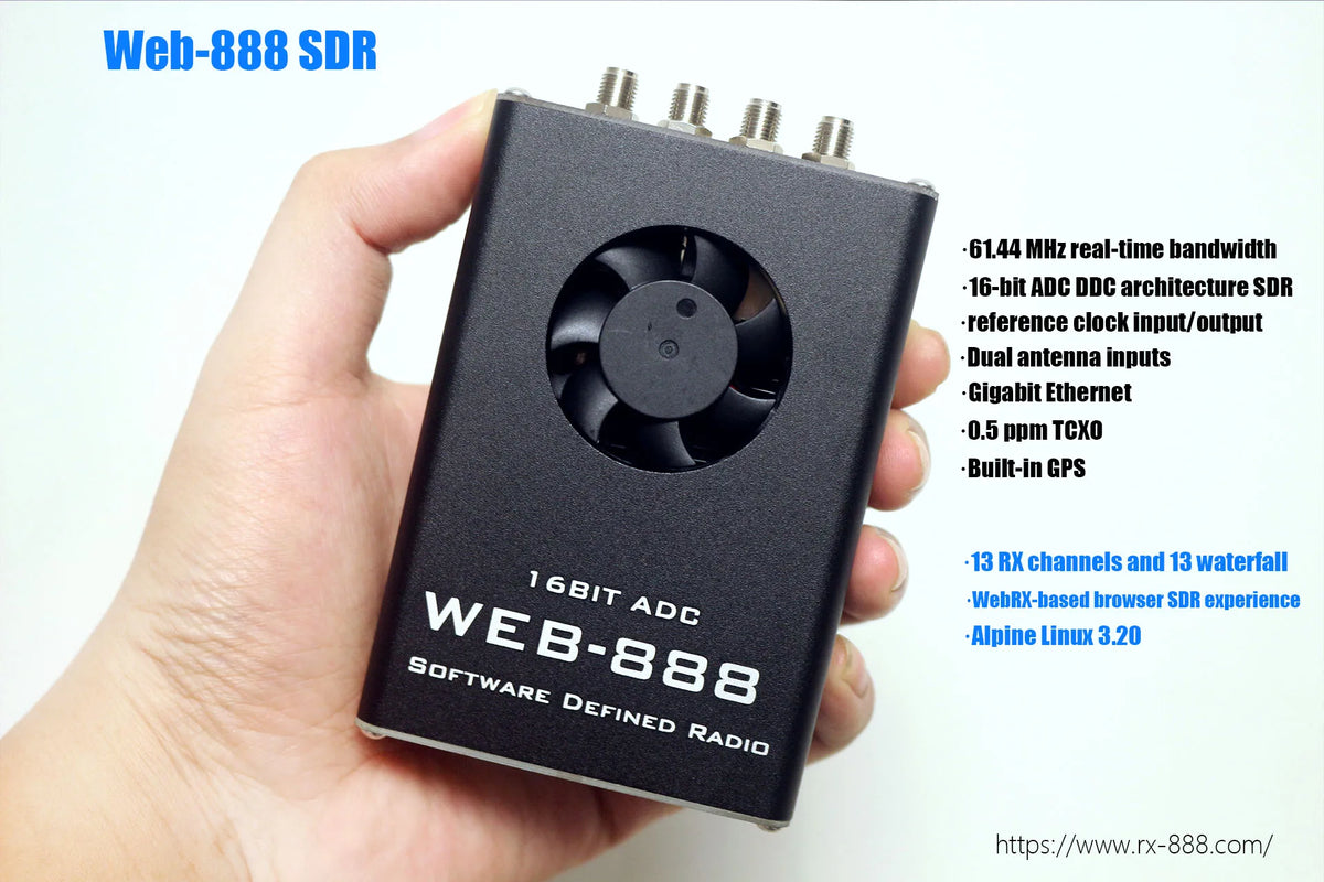 New Web-888 16bit ADC 62M bandwidth DDC Web SDR