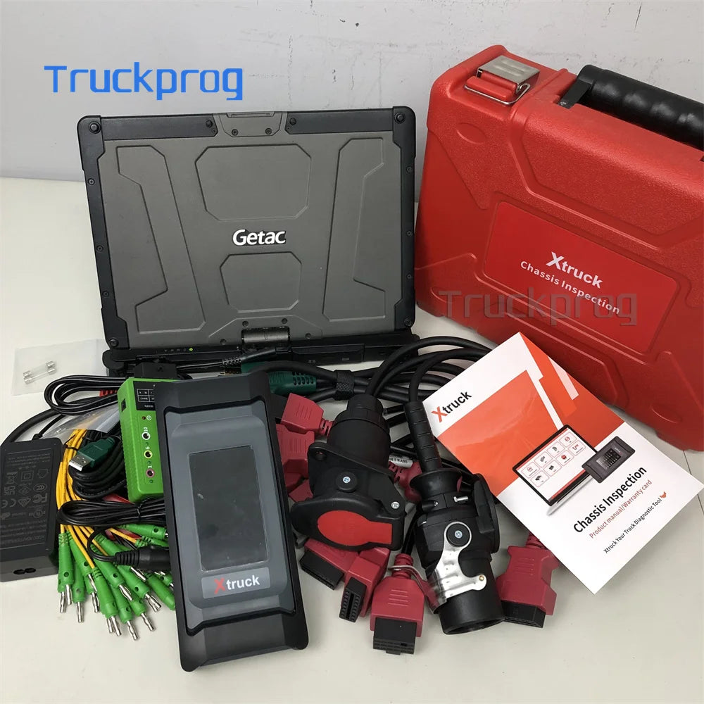 Xtruck Chassis Inspection Air Suspension Transmission Retarder ABS for ZF Testman Interface Getac Laptop Full Diagnostic Kit