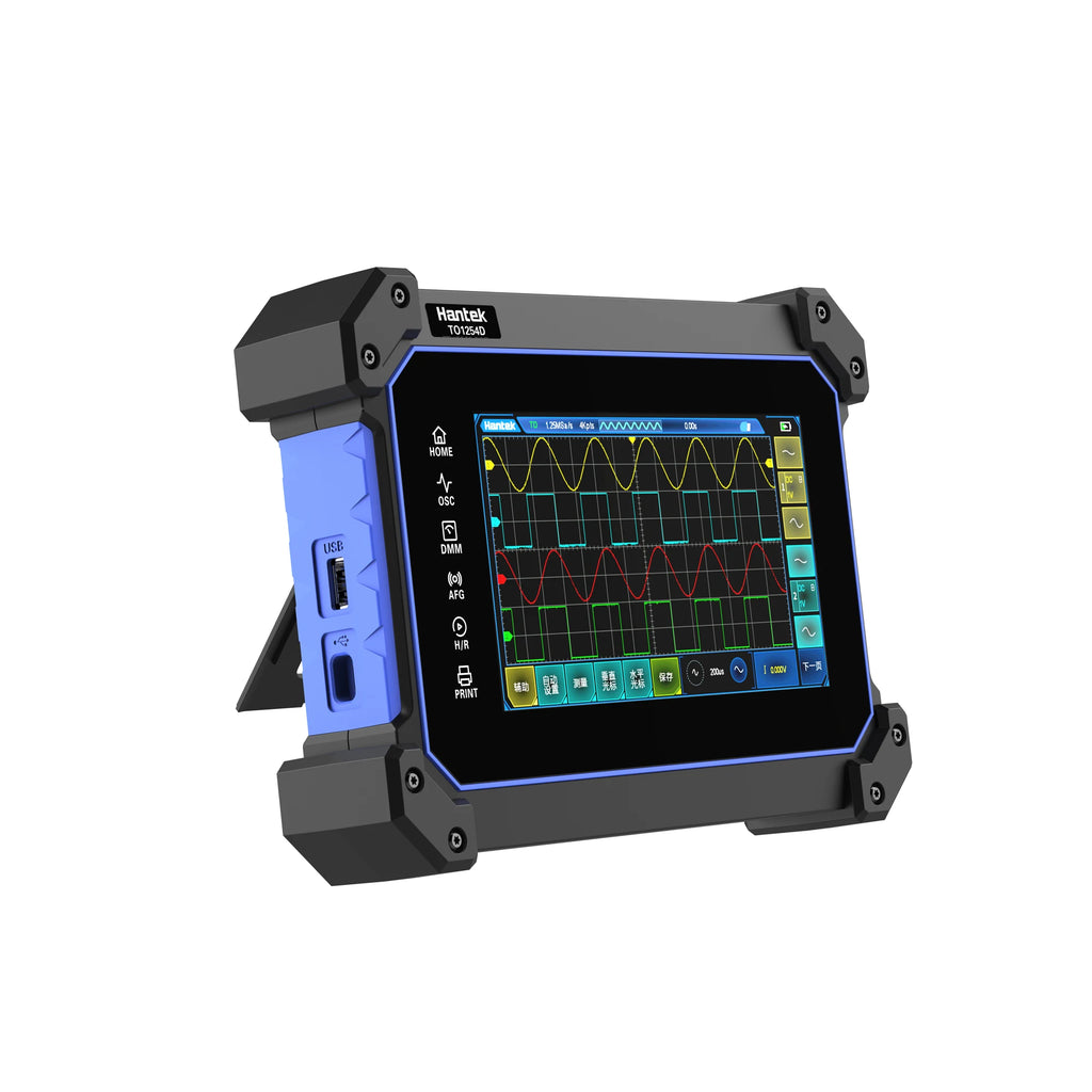 Hantek TO1254D 4 Channels Touch Screen Digital Oscilloscope Portable USB Oscilloscopes + Signal Source +Multimeter Tester