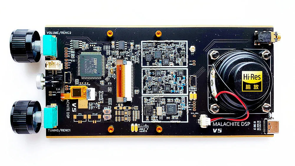 2025 NEW Malachite DSP V5 SDR Receiver 1.10D All-in-One Firmware Malahit Portable SDR Radio Receiver 10kHz~250MHz/400MHz~2GHz