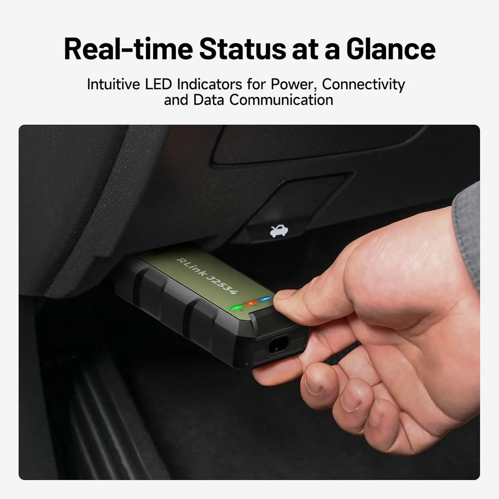 TOPDON RLink J2534 Pass-Thru Programmer, OEM Reprogramming and Diagnostic Tool, Enhanced J2534 VCI, Supports J2534/D-PDU/CAN-FD/