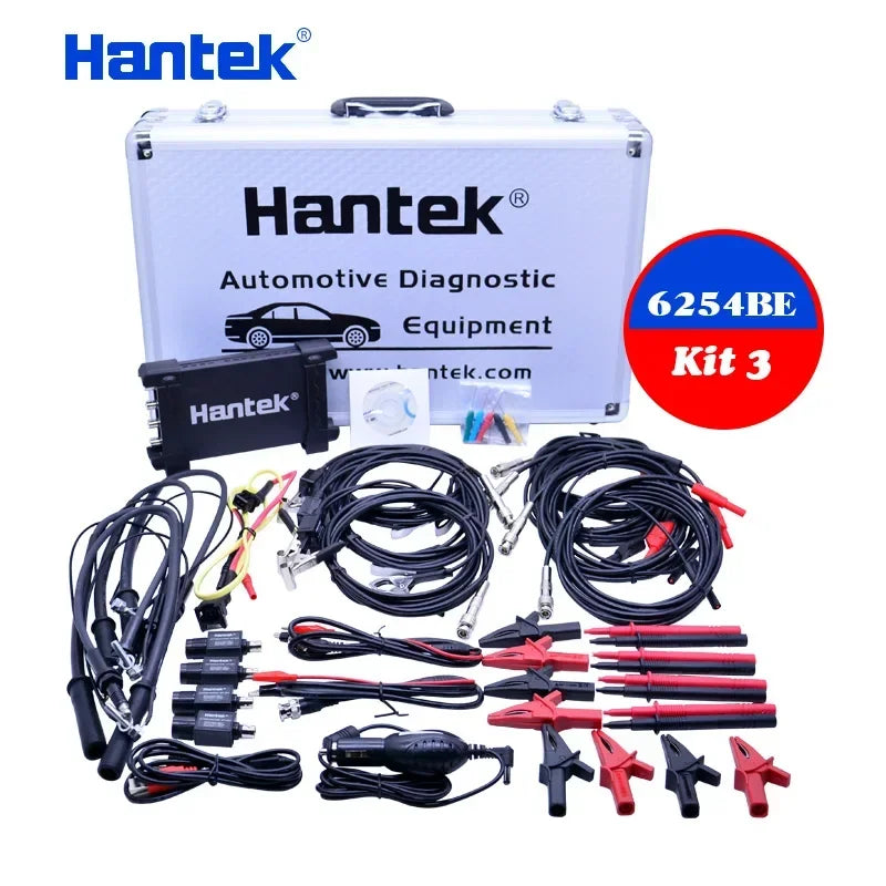 Hantek Portable PC USB digital Oscilloscope 4-channels Automotive diagnostic function Oscilloscope 6254BE Kit II Kit III Kit IV